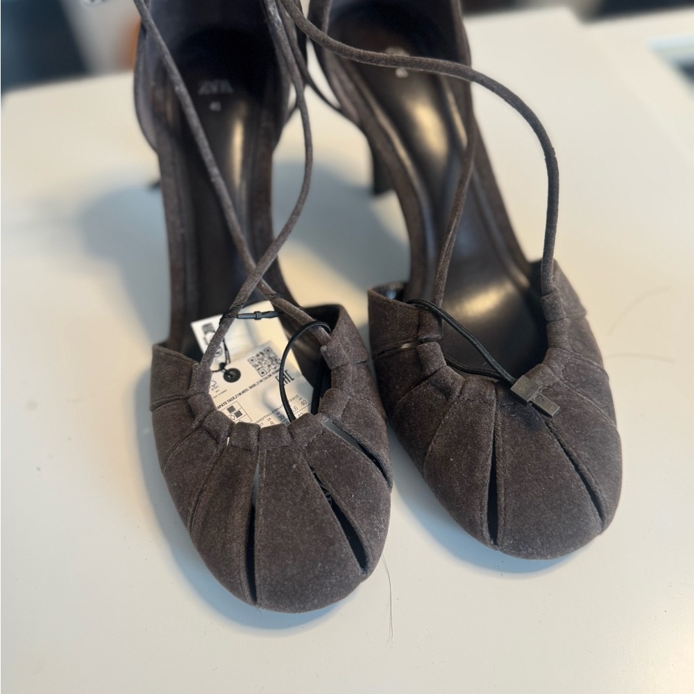 Zara Chic Dark Brown Women's Heels